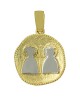 Κωνσταντινάτο Κίτρινος και λευκός χρυσός K14 Κωδικός 007156