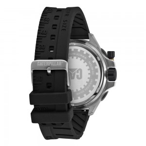 Caterpillar Auto Max AN14821132 Automatic Stainless steel Black rubber strap Black color dial