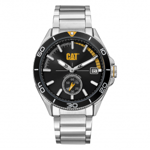 Caterpillar Dome QD.141.11.127 Quartz Ανοξείδωτο ατσάλι Μπρασελέ Μαύρο χρώμα καντράν