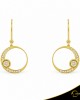 Σκουλαρίκια Crescent Small Full Brilliant Κίτρινος χρυσός Κ14 Κωδικός 6276