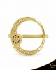 Δαχτυλίδι Crescent Full Light Brown color Brilliant Κίτρινος χρυσός Κ14 Κωδικός 6811