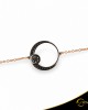 Βραχιόλι Crescent Full Black color Brilliant Ροζ χρυσός Κ14 με μαύρη επιμετάλλωση Κωδικός 11505