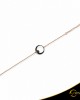 Βραχιόλι Crescent Full Black color Brilliant Ροζ χρυσός Κ14 με μαύρη επιμετάλλωση Κωδικός 11505