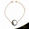 Βραχιόλι Crescent Full Black color Brilliant Ροζ χρυσός Κ14 με μαύρη επιμετάλλωση Κωδικός 11505