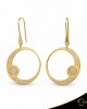 Σκουλαρίκια Crescent Large Full Brilliant Κίτρινος χρυσός Κ14 Κωδικός 6820