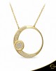 Κολιέ Crescent Large Full Brilliant Κίτρινος χρυσός Κ14 Κωδικός 6822