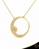 Κολιέ Crescent Large Full Brilliant Κίτρινος χρυσός Κ14 Κωδικός 6822