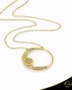 Κολιέ Crescent Large Full Brilliant Κίτρινος χρυσός Κ14 Κωδικός 6822