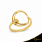 Δαχτυλίδι Crescent Small Single Brilliant Κίτρινος χρυσός Κ14 Κωδικός 7099