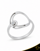 Δαχτυλίδι Crescent Small Single Brilliant Λευκός χρυσός Κ14 Κωδικός 7100