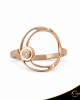 Δαχτυλίδι Crescent Small Single Brilliant Ροζ χρυσός Κ14 Κωδικός 7101
