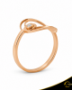 Δαχτυλίδι Crescent Small Single Brilliant Ροζ χρυσός Κ14 Κωδικός 7101