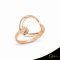 Δαχτυλίδι Crescent Small Single Brilliant Ροζ χρυσός Κ14 Κωδικός 7101