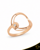 Δαχτυλίδι Crescent Small Single Brilliant Ροζ χρυσός Κ14 Κωδικός 7101