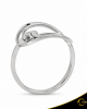 Δαχτυλίδι Crescent Single Brilliant Λευκός χρυσός Κ14 Κωδικός 7139