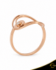 Δαχτυλίδι Crescent Single Brilliant Ροζ χρυσός Κ14 Κωδικός 7140