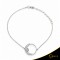 Βραχιόλι Crescent Full Brilliant Λευκός χρυσός Κ14 Κωδικός 9223