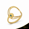 Δαχτυλίδι Crescent Single Ocean Blue Brilliant Κίτρινος χρυσός Κ14 Κωδικός 9265