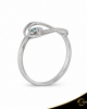 Δαχτυλίδι Crescent Small Single Ocean Blue Brilliant Λευκός χρυσός Κ14 Κωδικός 9269
