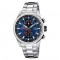 Festina F20694/5 Quartz Χρονογράφος Ανοξείδωτο ατσάλι Μπρασελέ Μπλε χρώμα καντράν Ταχύμετρο