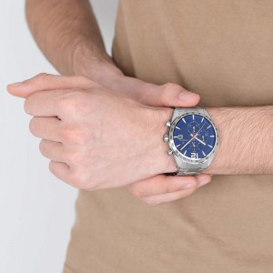 Festina F16759/5 Quartz Chronograph Stainless steel Bracelet Blue color dial
