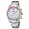 Festina F20606/2 Quartz Χρονογράφος Ανοξείδωτο ατσάλι Μπρασελέ Φιλντίσι χρώμα καντράν Κρύσταλλα