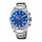 Festina F20543/2 Quartz Χρονογράφος Ανοξείδωτο ατσάλι Μπρασελέ Μπλε χρώμα καντράν