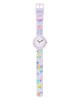 Flik Flak ZFBNP231 Colour In Pastel Quartz Πλαστική κάσα Υφασμάτινο λουρί Μωβ χρώμα καντράν