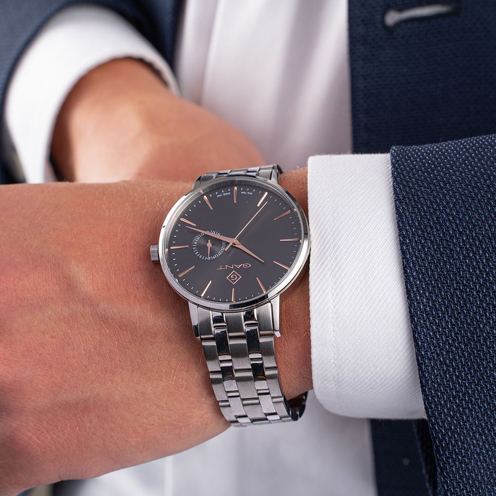 Gant Park Hill III G105005 Quartz  Ανοξείδωτο ατσάλι Μπρασελέ Καφέ χρώμα καντράν 