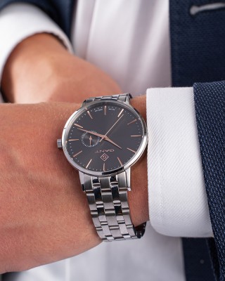 Gant Park Hill III G105005 Quartz  Ανοξείδωτο ατσάλι Μπρασελέ Καφέ χρώμα καντράν 