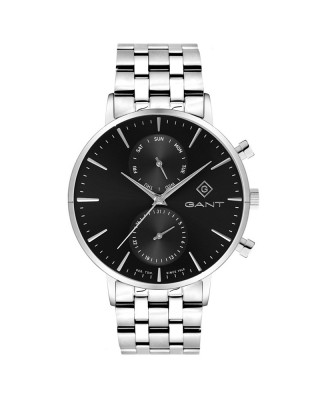 Gant Park Hill G121012 Quartz Πολλαπλών ενδείξεων Ανοξείδωτο ατσάλι Μπρασελέ Σκούρο γκρι χρώμα καντράν