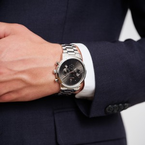 Gant Cleveland G132003 Quartz Πολλαπλών ενδείξεων Ανοξείδωτο ατσάλι Μπρασελέ Γκρι χρώμα καντράν