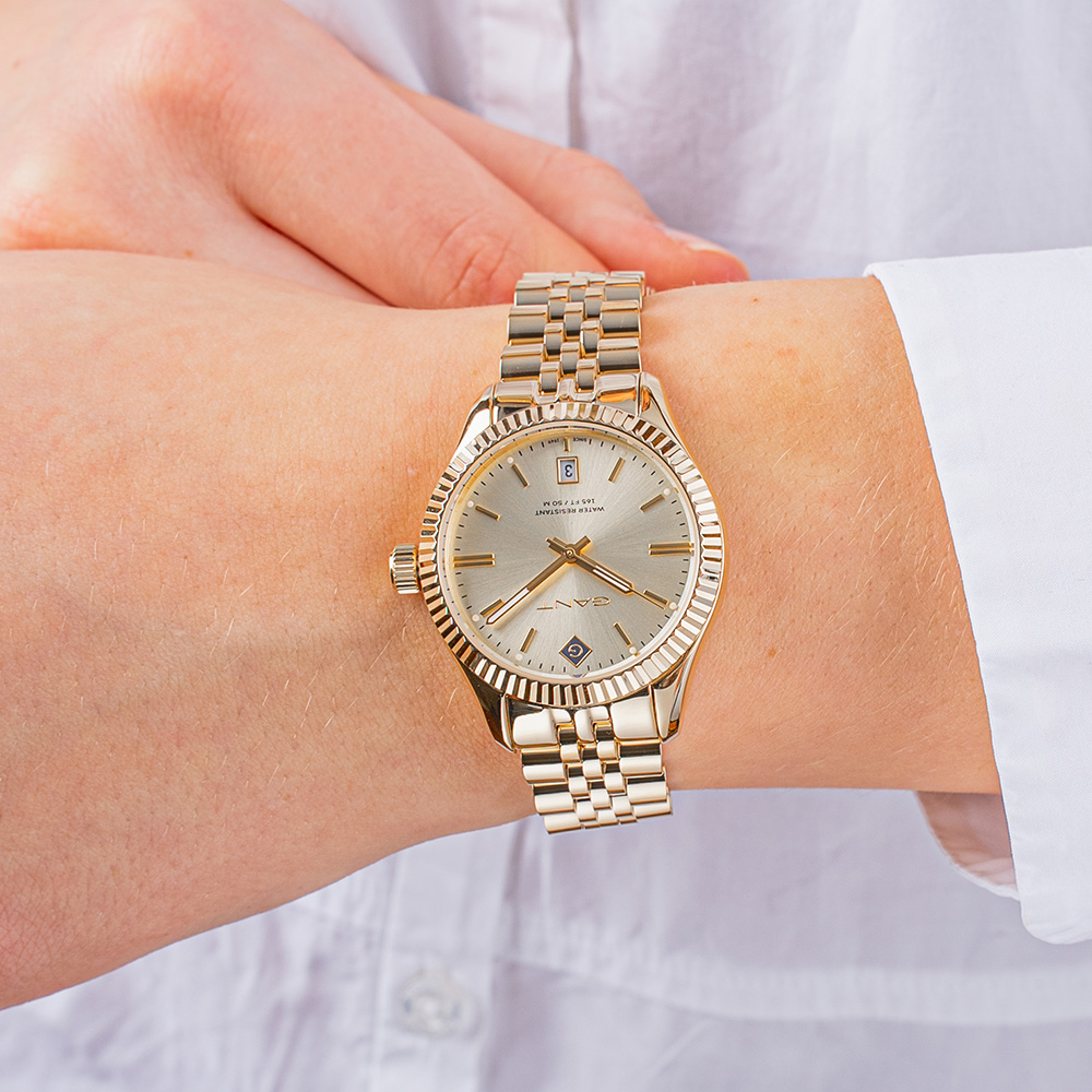 Gant Sussex G136015 Quartz Επιχρυσωμένο ανοξείδωτο ατσάλι Μπρασελέ