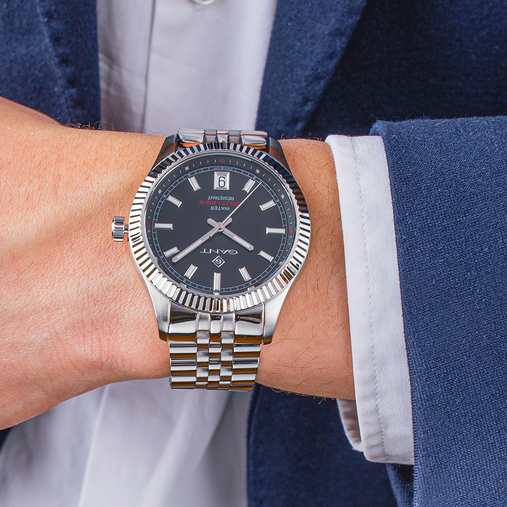 Gant Sussex G166001 Quartz Ανοξείδωτο ατσάλι Μπρασελέ Μαύρο χρώμα καντράν 