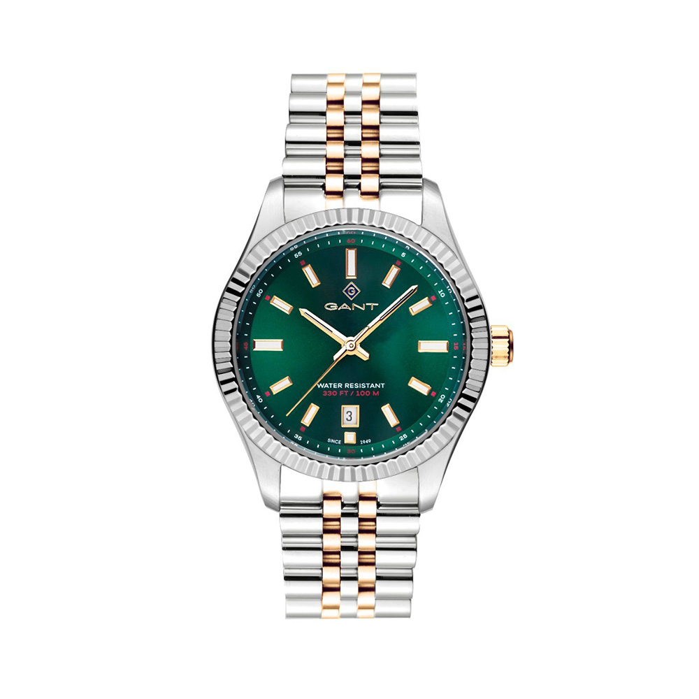 Gant Sussex G171003 Quartz Stainless steel Bimetallic Bracelet Green color dial