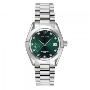 Gant Castine G176003 Quartz Stainless steel Bracelet Green color dial Crystalls