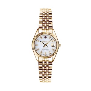 Gant Sussex Mini G181021 Quartz Επιχρυσωμένο ανοξείδωτο ατσάλι Μπρασελέ Λευκό φίλντισι χρώμα καντράν