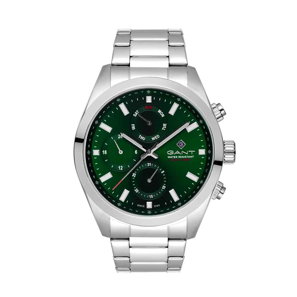 Gant Rochester G183004 Quartz Πολλαπλών ενδείξεων Ανοξείδωτο ατσάλι Μπρασελέ Πράσινο χρώμα καντράν