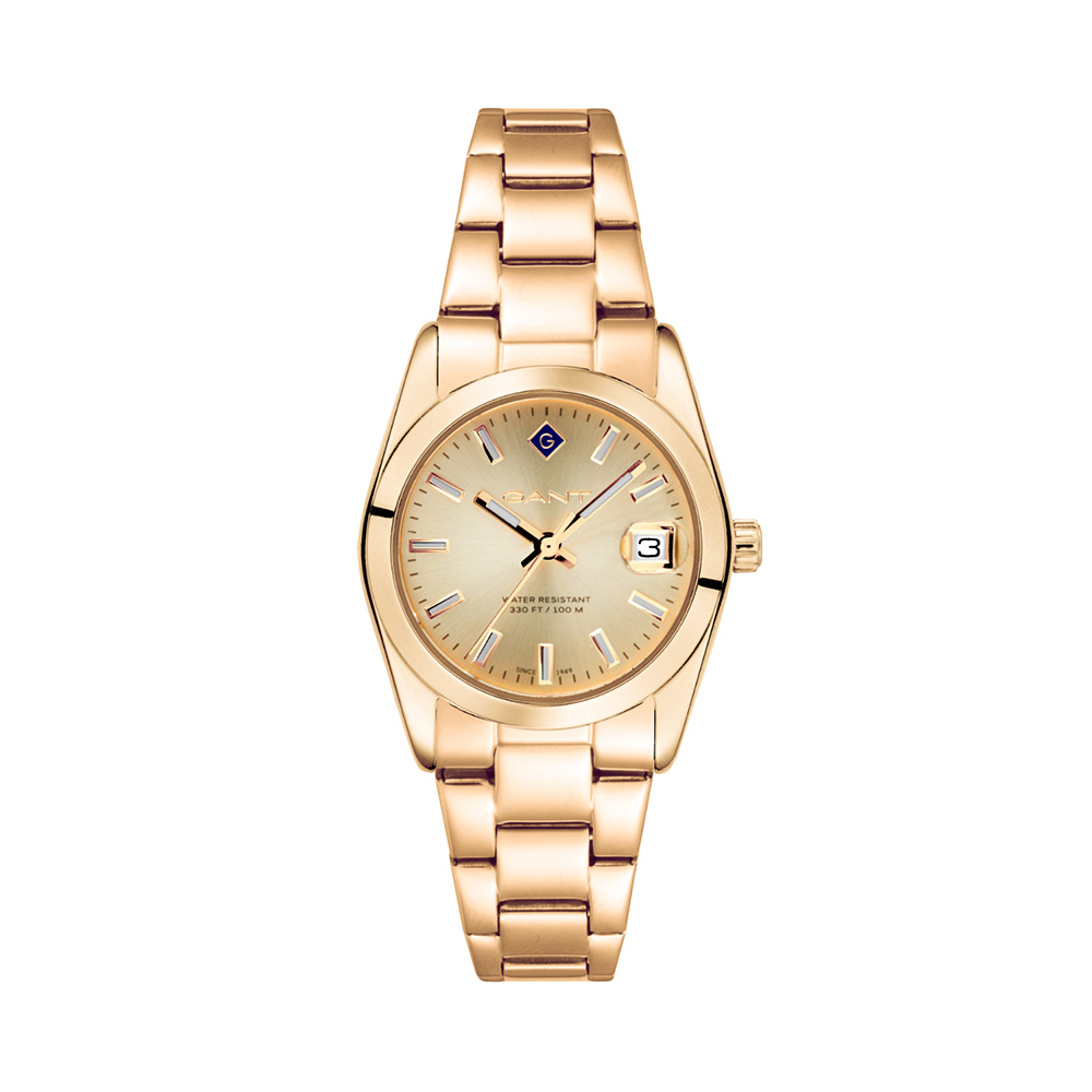 Gant Everett Mini G186006 Quartz Επιχρυσωμένο ανοξείδωτο ατσάλι Μπρασελέ Χρυσό χρώμα καντράν 