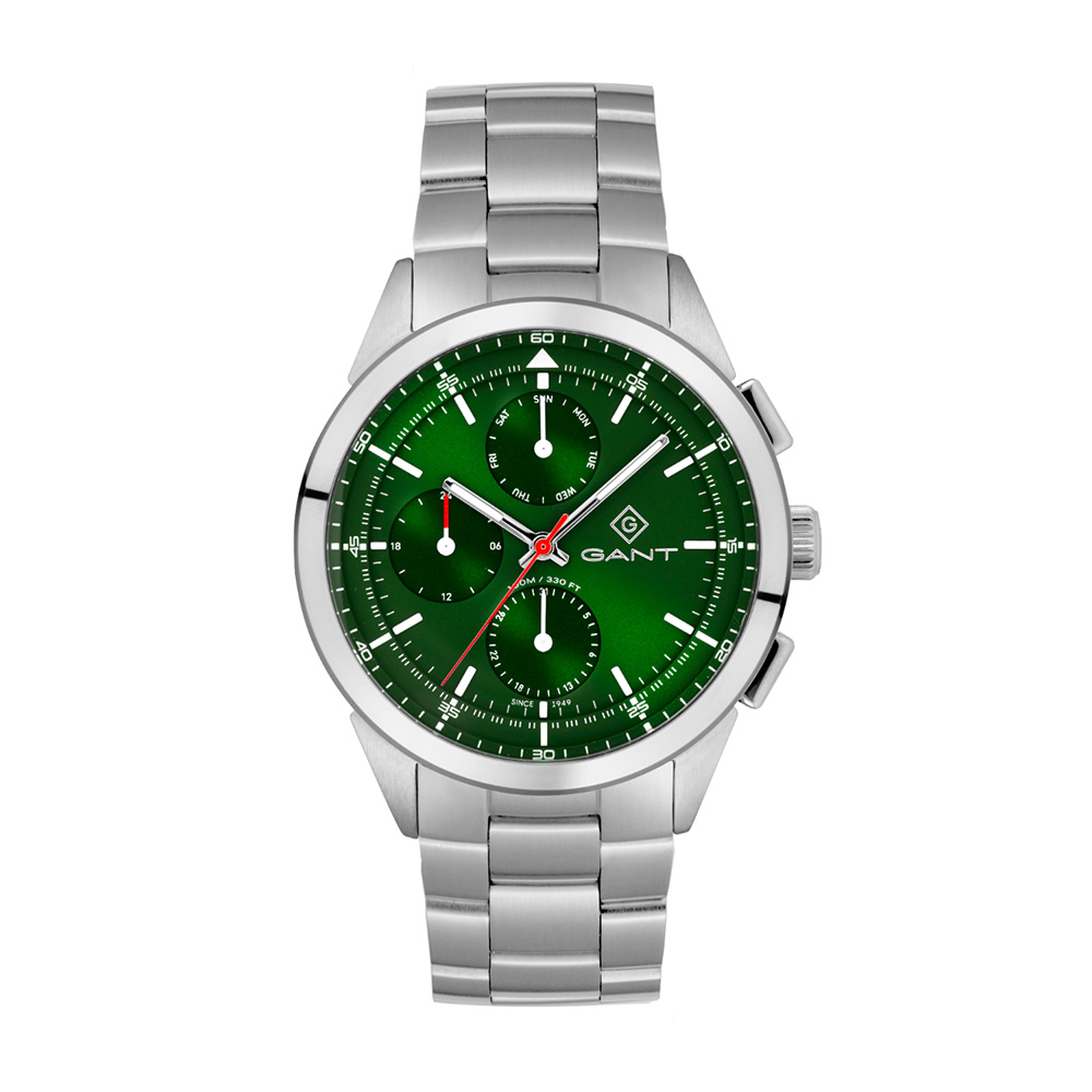 Gant Webster G188003 Quartz Πολλαπλών ενδείξεων Ανοξείδωτο ατσάλι Μπρασελέ Πράσινοχρώμα καντράν