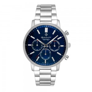 Gant East Hill G191002 Quartz Χρονογράφος Ανοξείδωτο ατσάλι Μπρασελέ Μπλε χρώμα καντράν
