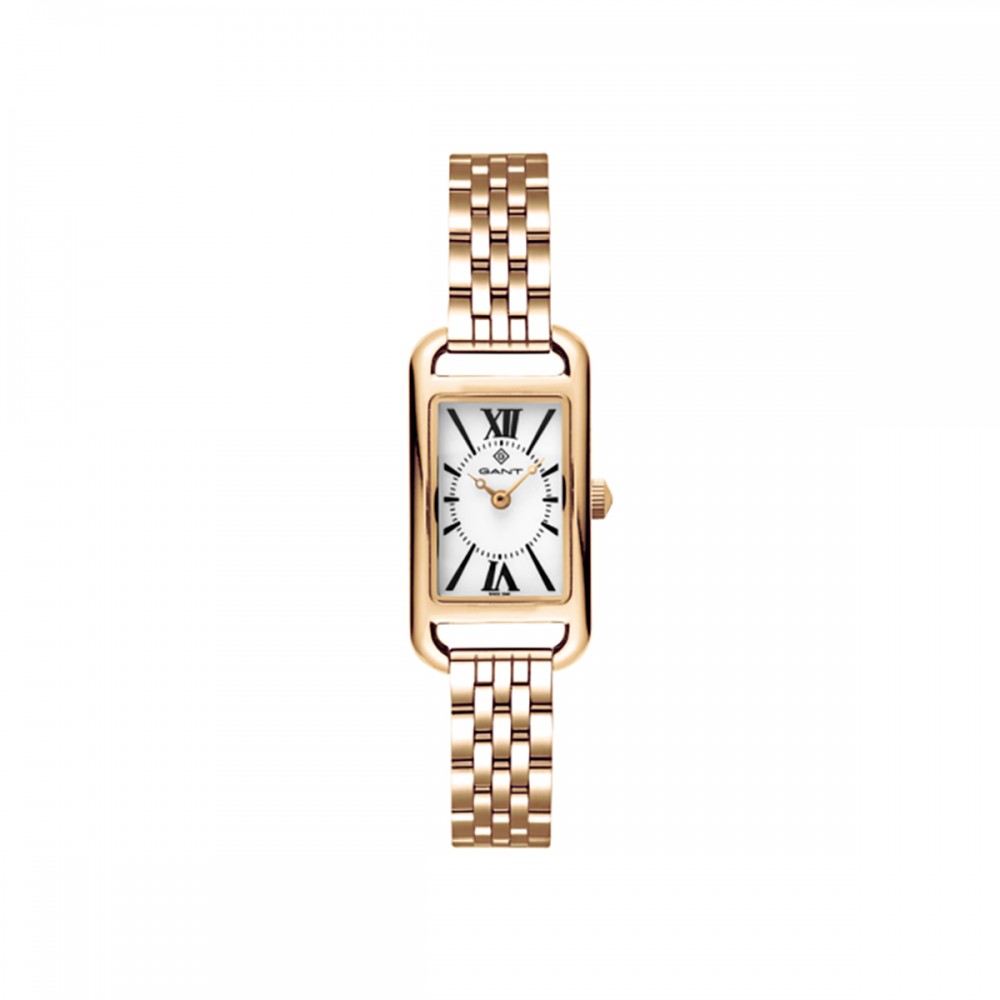 Gant Duval G303003 Quartz Επιχρυσωμένο ανοξείδωτο ατσάλι Μπρασελε Λευκό χρώμα καντράν Λατινική αρίθμιση