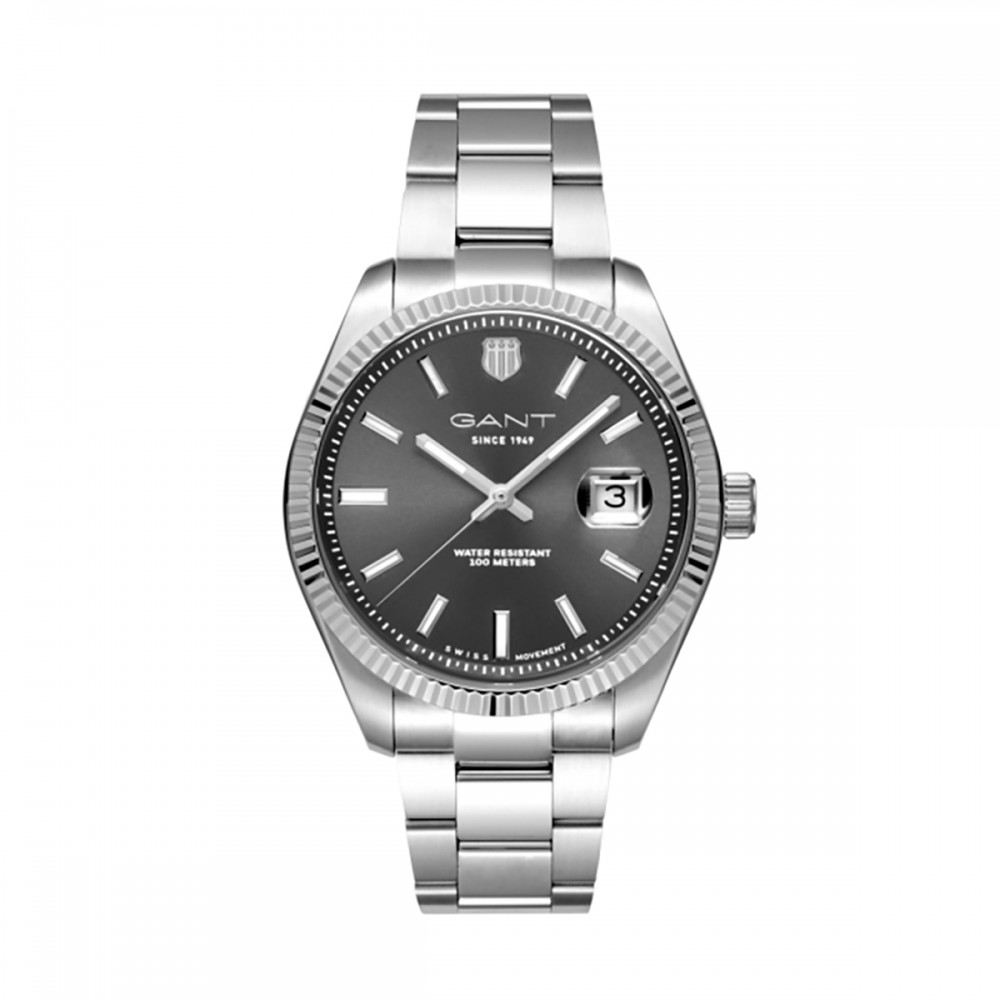 Gant Prestige P106006 Quartz Ανοξείδωτο ατσάλι Μπρασελέ Γκρι χρώμα καντράν 
