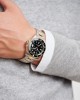 Gant Prestige P250002 Quartz Ανοξείδωτο ατσάλι Διμεταλλικό Μπρασελέ Μαύρο χρώμα καντράν Κεραμική στεφάνη