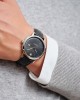 Gant Prestige P266002 Quartz Ανοξείδωτο ατσάλι Μα΄ύρο δερμάτινο λουρί Μαύρο χρώμα καντράν