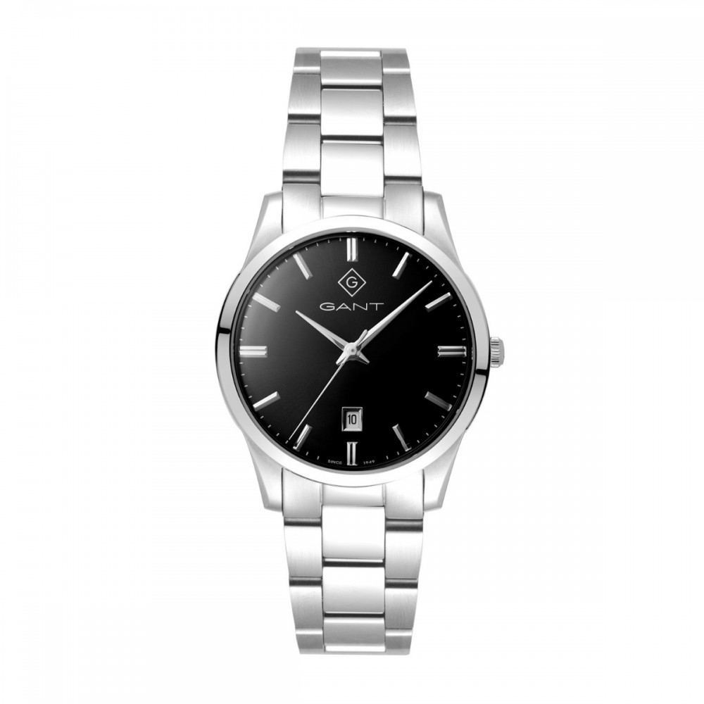 Gant Taunton G208001 Quartz Ανοξείδωτο ατσάλι Μπρασελέ Μαύρο χρώμα καντράν 