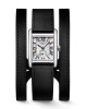 Longines Mini DolceVita L5.200.4.71.0 Quartz Ανοξείδωτο ατσάλι Μαύρο δερμάτινο λουρί Λευκό χρώμα καντράν Λατινικοί χαρακτήρες