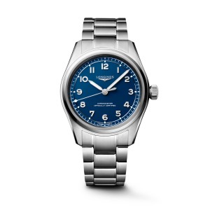 Longines Spirit L3.809.4.93.6 Αυτόματος Ανοξείδωτο ατσάλι Μπρασελέ Μπλέ χρώμα καντράν
