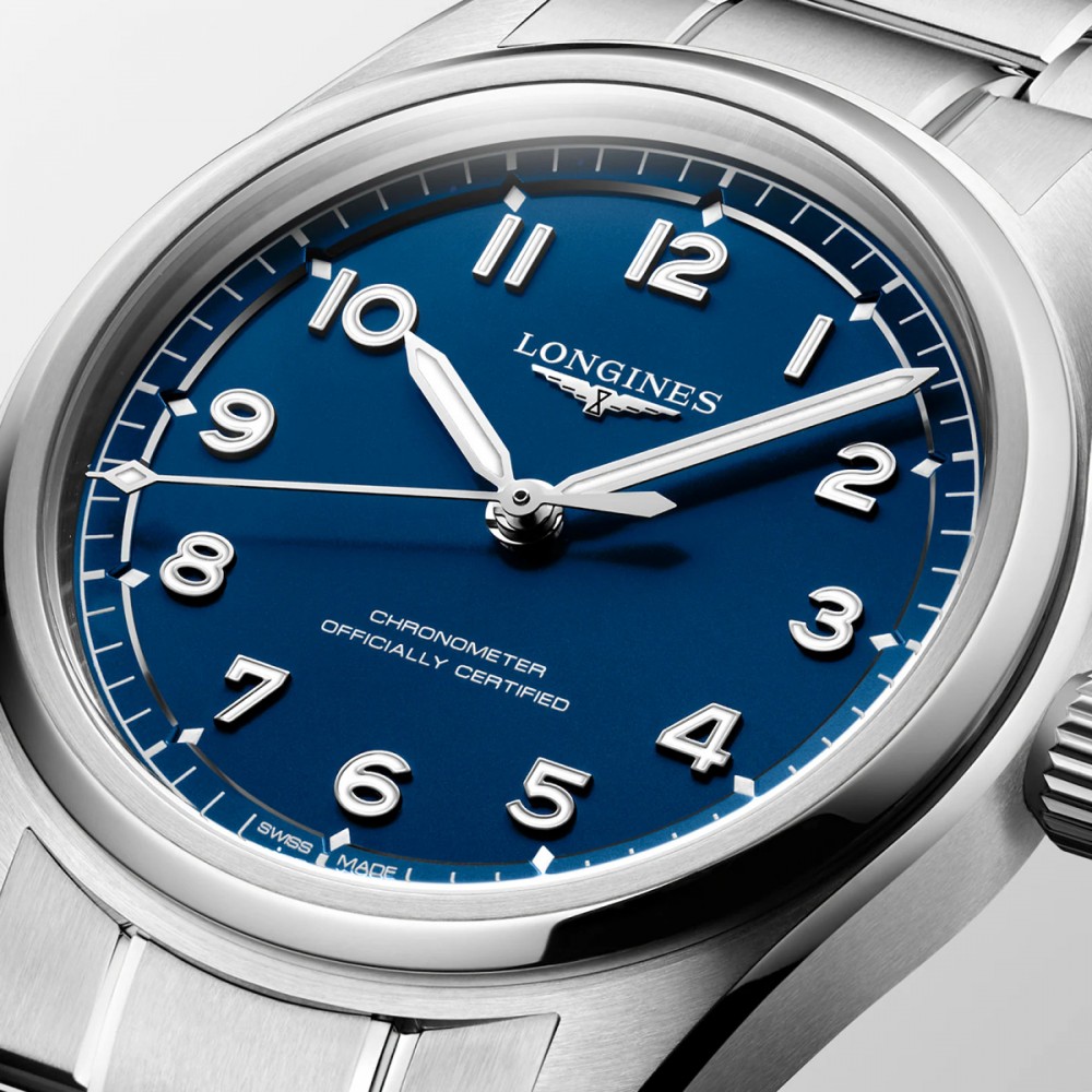 Longines Spirit L3.809.4.93.6 Αυτόματος Ανοξείδωτο ατσάλι Μπρασελέ Μπλέ χρώμα καντράν