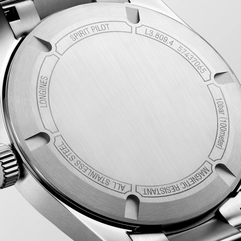 Longines Spirit L3.809.4.93.6 Αυτόματος Ανοξείδωτο ατσάλι Μπρασελέ Μπλέ χρώμα καντράν
